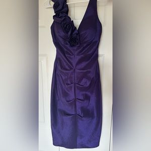 XSCAPE Cocktail ruched dress, Size 4